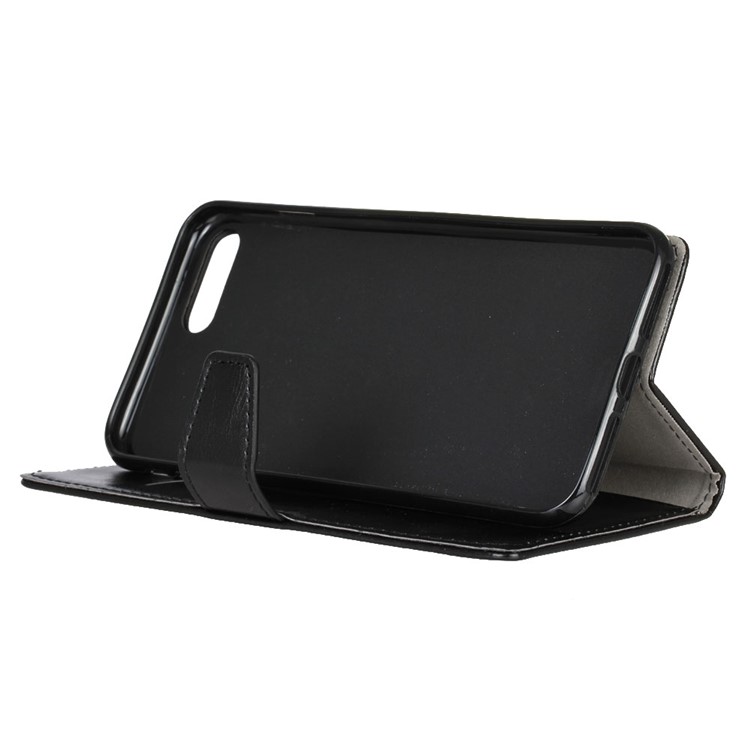 For Huawei Y6 (2018) Crazy Horse Texture Wallet Leather Stand Case - Black-7