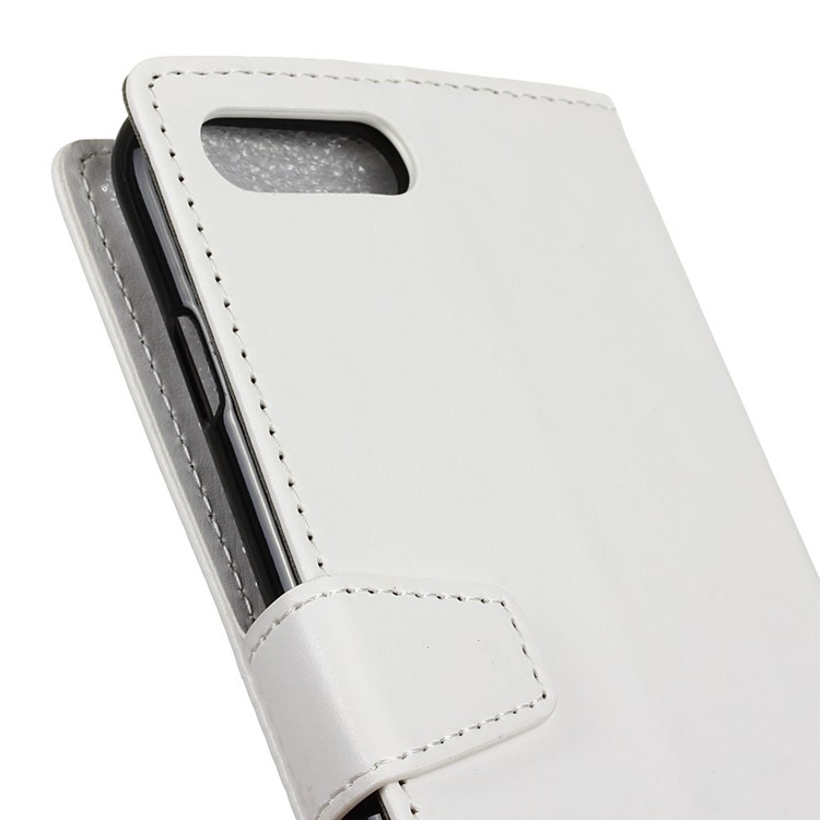 Crazy Horse Texture Wallet Leather Stand Protective Casing for Huawei Y6 (2018)/Honor 7A (without Fingerprint Sensor) - White-2