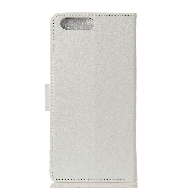 For Huawei Y6 (2018)/Honor 7A (without Fingerprint Sensor) Litchi Skin Wallet Leather Stand Cover Shell - White-2