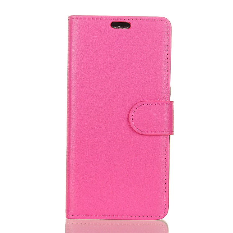 For Huawei Y6 (2018)/Honor 7A (without Fingerprint Sensor) Litchi Skin Wallet Leather Stand Mobile Case - Rose-1