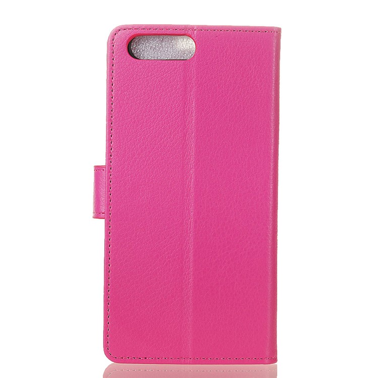 For Huawei Y6 (2018)/Honor 7A (without Fingerprint Sensor) Litchi Skin Wallet Leather Stand Mobile Case - Rose-2