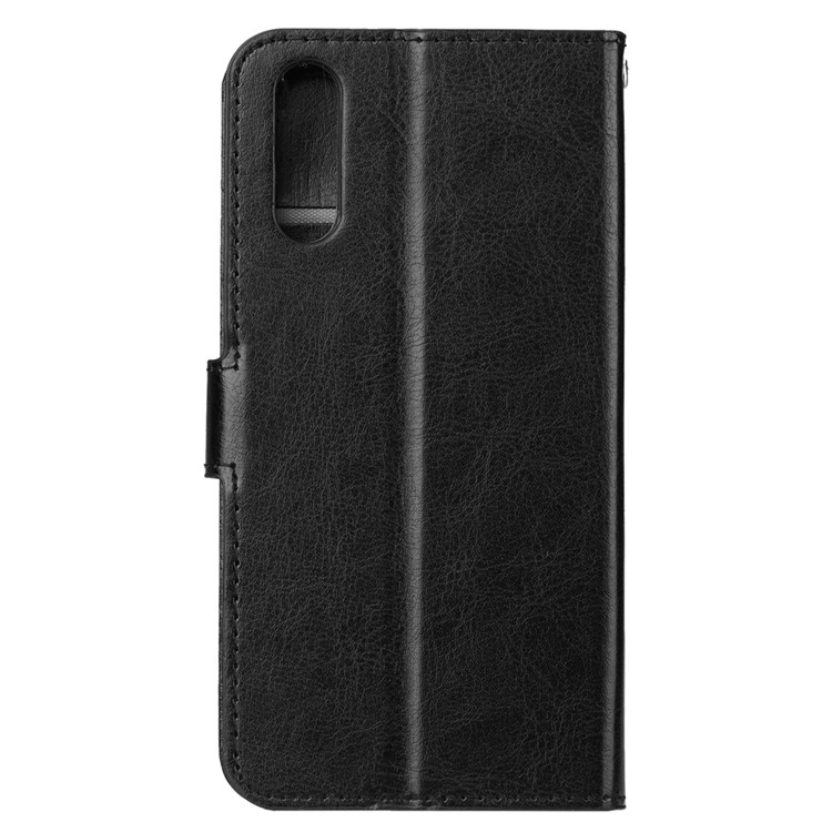 Crazy Horse Texture Wallet Stand Leather Case for Huawei P20 Pro - Black-3