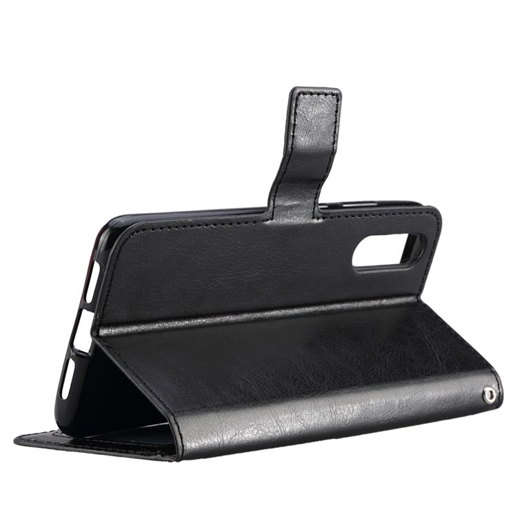 Crazy Horse Texture Wallet Stand Leather Case for Huawei P20 Pro - Black-5
