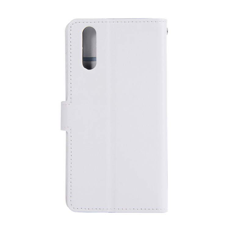 For Huawei P20 Pro Crazy Horse Texture Wallet Stand Leather Cover - White-2