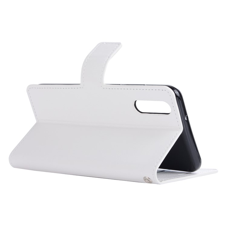 For Huawei P20 Pro Crazy Horse Texture Wallet Stand Leather Cover - White-4