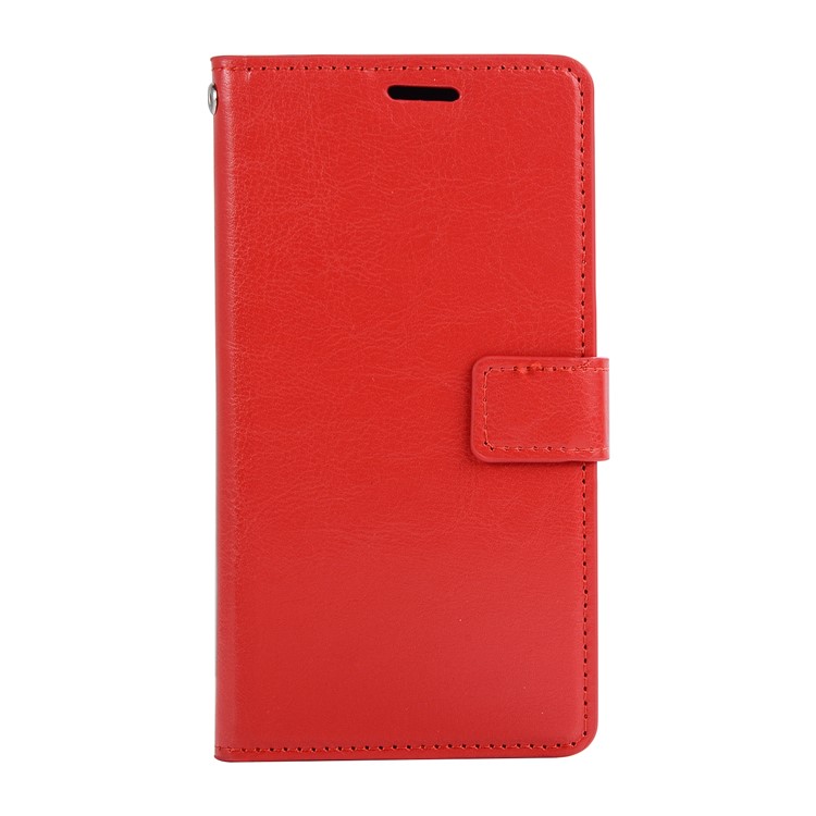 For Huawei P20 Pro Crazy Horse Texture Wallet Stand Leather Phone Case - Red-1