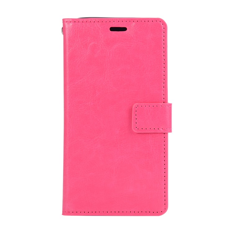For Huawei P20 Pro Crazy Horse Texture Wallet Stand Leather Phone Cover - Rose-1