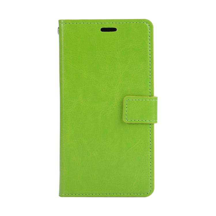For Huawei P20 Pro Crazy Horse Texture Wallet PU Leather Protector Case - Green-1