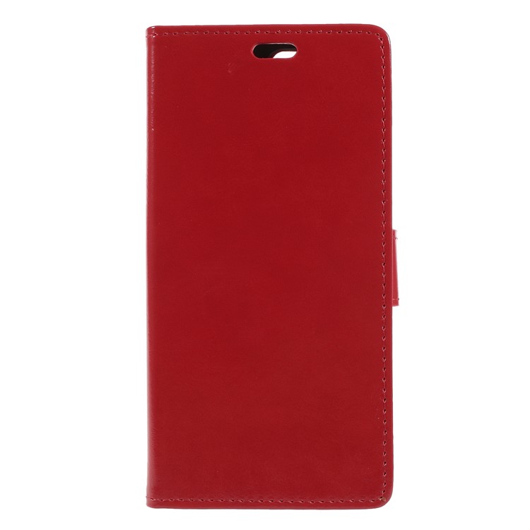 Crazy Horse PU Leather Magnetic Stand Wallet Case for Huawei Y6 (2018)/Honor 7A (without Fingerprint Sensor) - Red-3