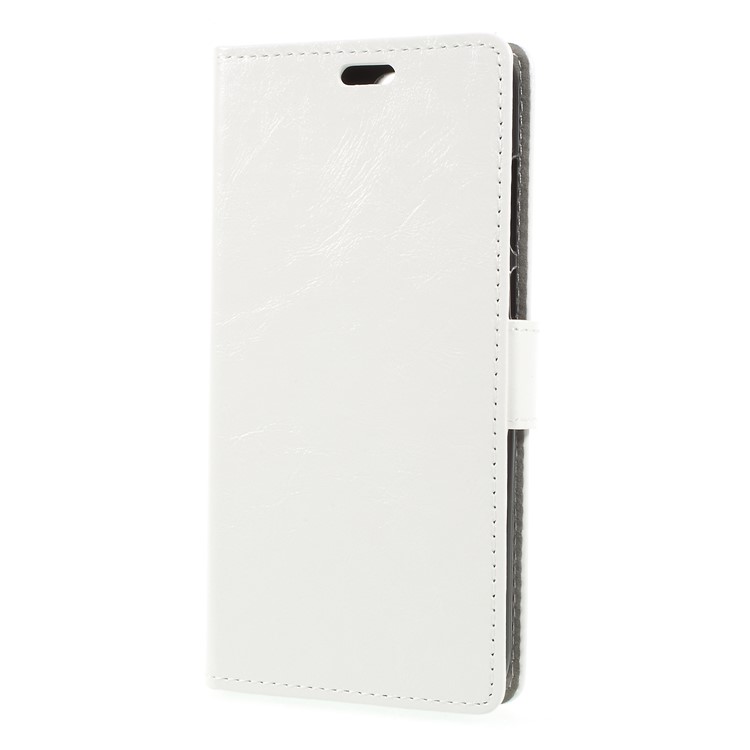 Crazy Horse PU Leather Magnetic Stand Wallet Shell for Huawei Y6 (2018)/Honor 7A (without Fingerprint Sensor) - White-3