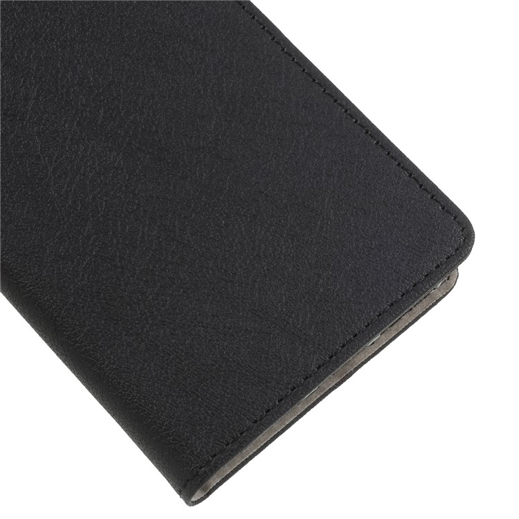 PU Leather Wallet Flip Stand Cell Phone Cover for Huawei Y6 (2018) / Honor 7A (without Fingerprint Sensor) - Black-7
