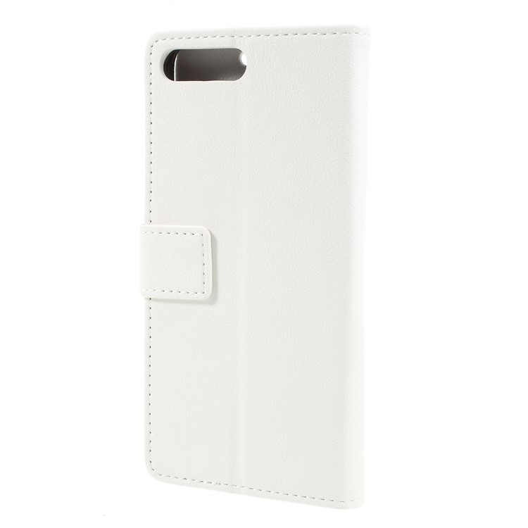 PU Leather Wallet Flip Stand Mobile Phone Shell for Huawei Y6 (2018) / Honor 7A (without Fingerprint Sensor) - White-2