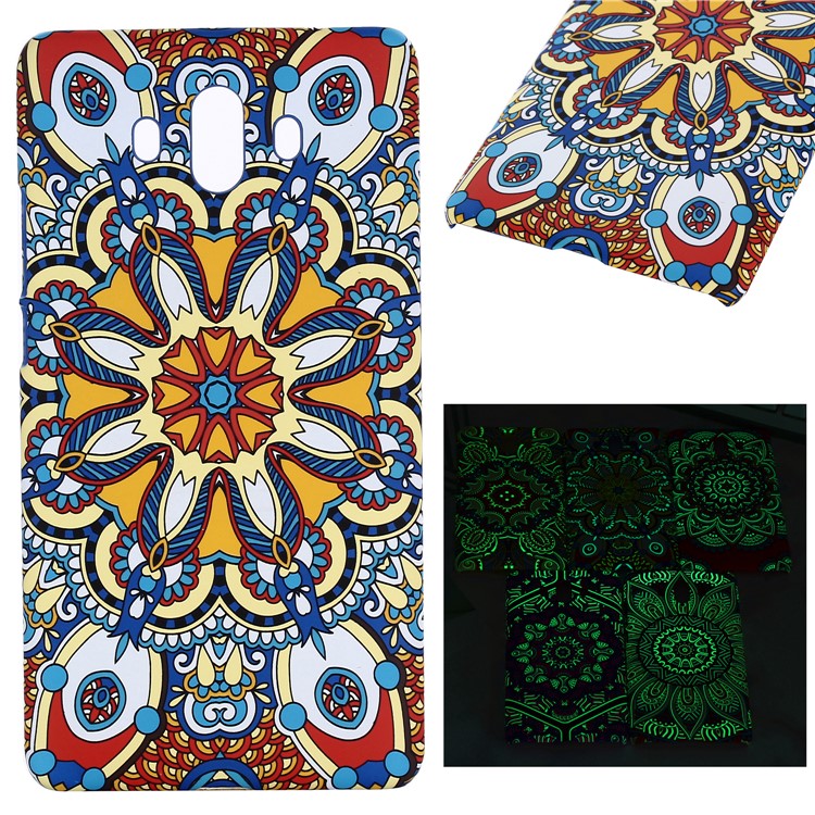 Ethnic Style Embossment Luminous Matte TPU Back Case for Huawei Mate 10 - Style 1-1
