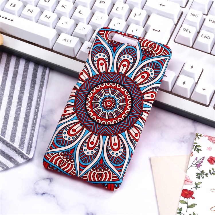 Ethnic Style Embossment Luminous Matte TPU Phone Casing for Huawei P10 - Style 2-2