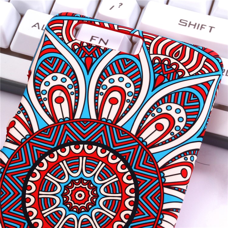 Ethnic Style Embossment Luminous Matte TPU Phone Casing for Huawei P10 - Style 2-4