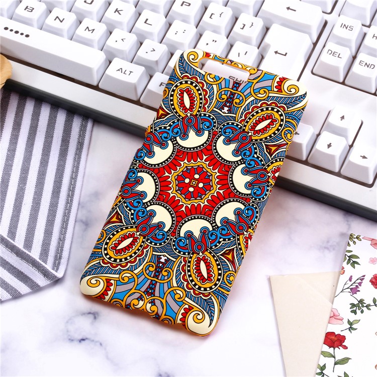 Ethnic Style Embossment Luminous Matte TPU Mobile Cover for Huawei P10 - Style 3-2