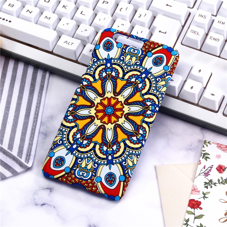 Ethnic Style Embossment Luminous Matte TPU Cell Phone Case for Huawei P10 - Style 4-2