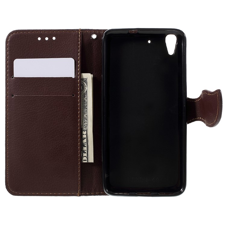 Leaf Stand Leather Wallet Case for Huawei Honor 4A / Y6 - Black-6