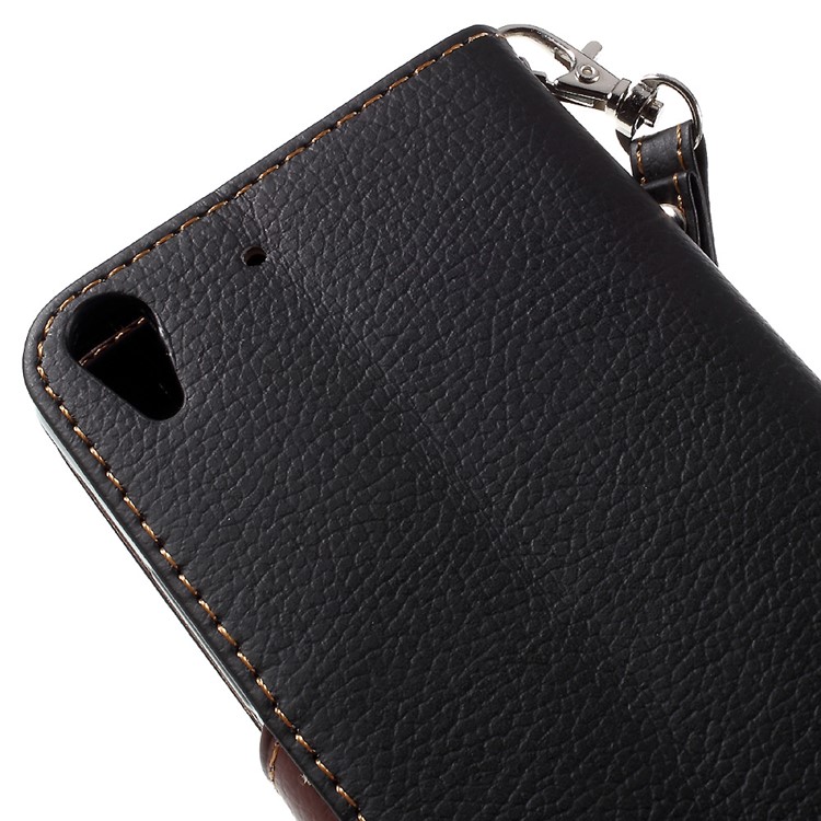 Leaf Stand Leather Wallet Case for Huawei Honor 4A / Y6 - Black-8