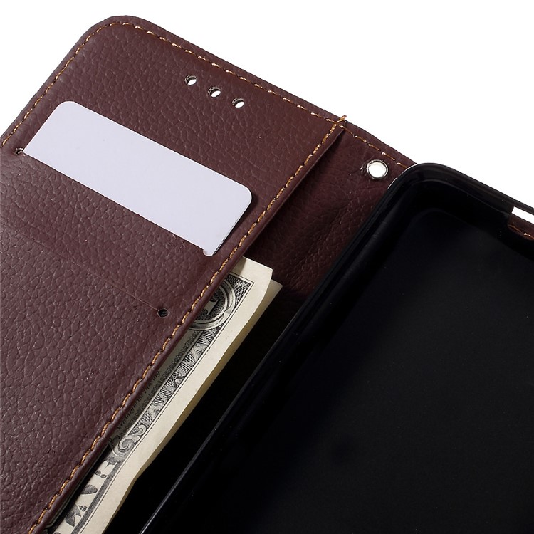 Leaf Stand Leather Wallet Case for Huawei Honor 4A / Y6 - Black-9