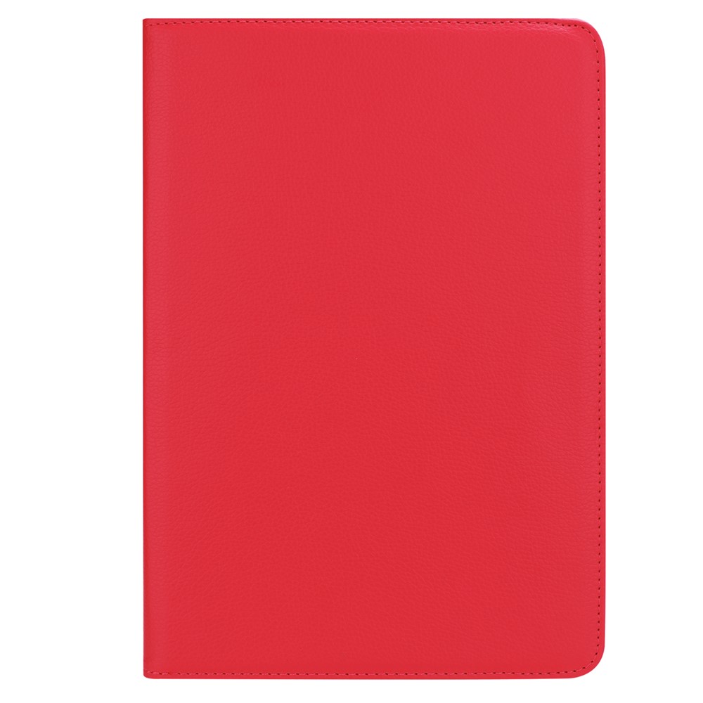 Litchi Grain Leather Stand Tablet Shell for Huawei MediaPad M5 10/M5 10 (Pro) with Elastic Band - Red-2