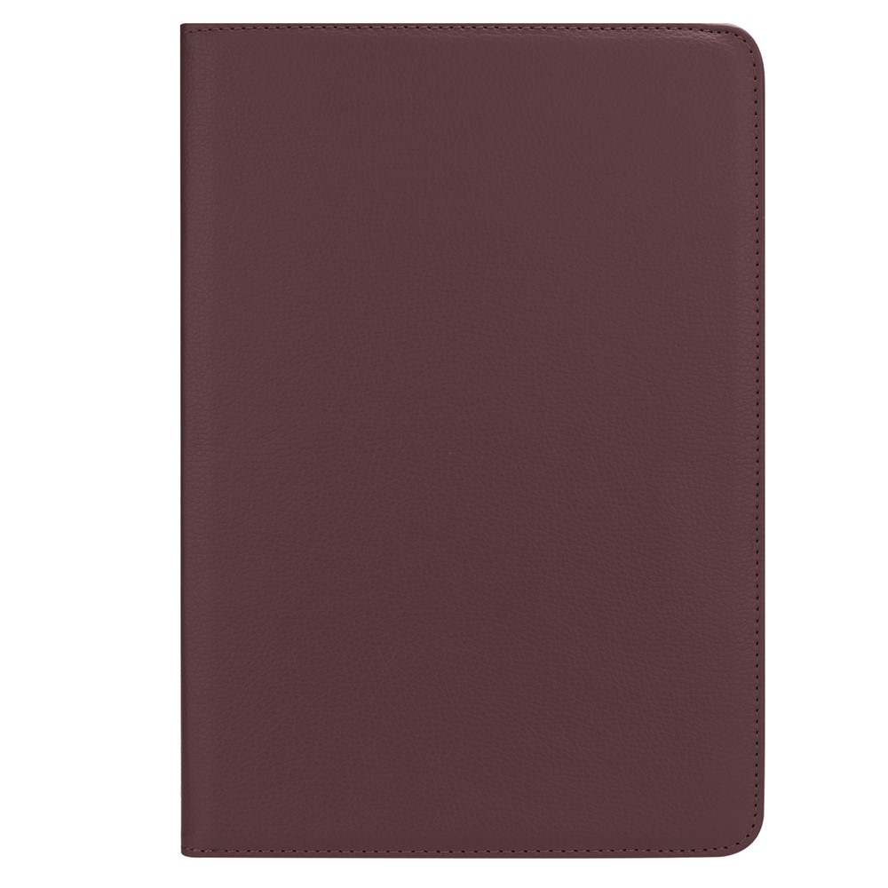 Litchi Grain Leather Stand Tablet Protective Casing for Huawei MediaPad M5 10/M5 10 (Pro) with Elastic Band - Brown-2