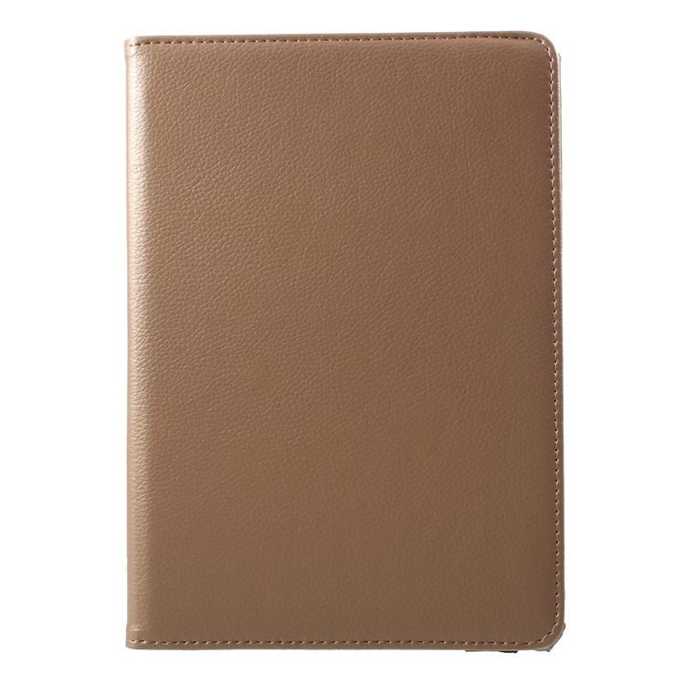 Litchi Skin Leather Cover with Rotating Stand for Huawei MediaPad T3 10 - Gold-2