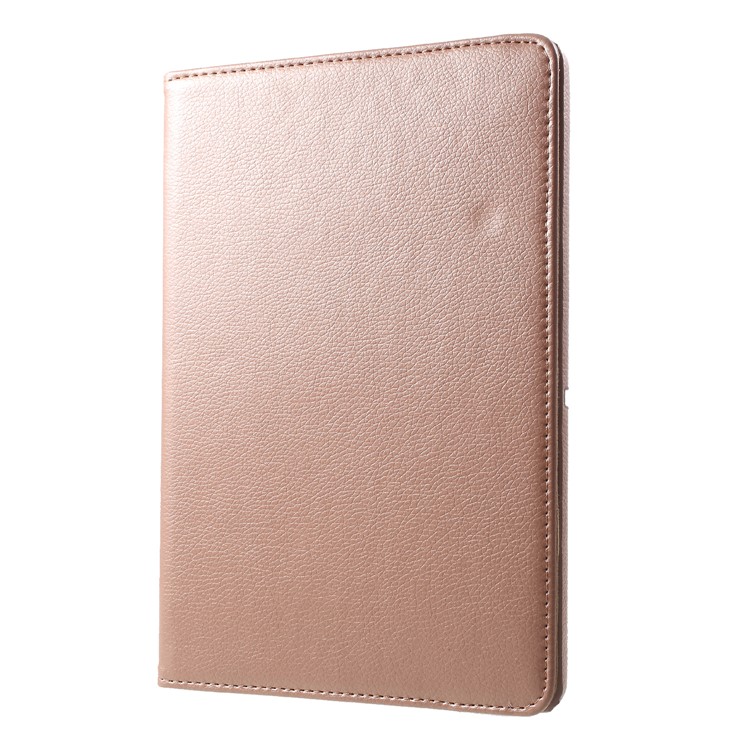 Litchi Skin PU Leather Case with Rotating Stand for Huawei MediaPad T3 10 - Rose Gold-3