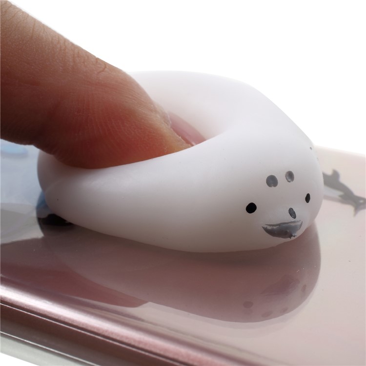 Pinch 3D Silicone Squishy Silicone Sea Lion Pattern Printing TPU Case for Huawei P20 - Penguin Pattern-6