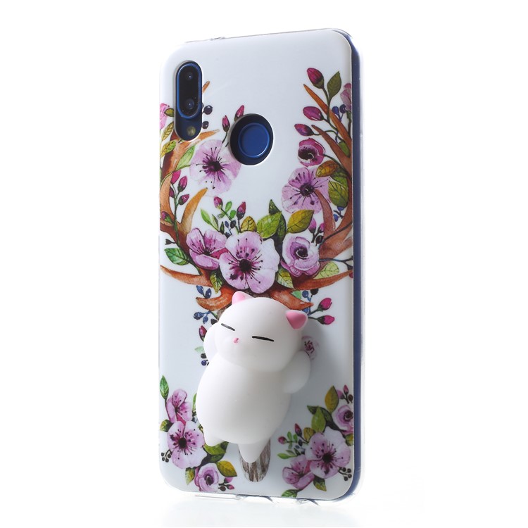 Squishy 3D Animal TPU Phone Cover Case for Huawei P20 Lite / Nova 3e - Flowers-3