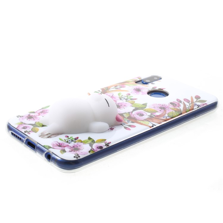 Squishy 3D Animal TPU Phone Cover Case for Huawei P20 Lite / Nova 3e - Flowers-4