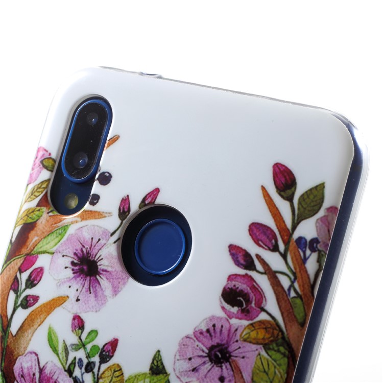 Squishy 3D Animal TPU Phone Cover Case for Huawei P20 Lite / Nova 3e - Flowers-5