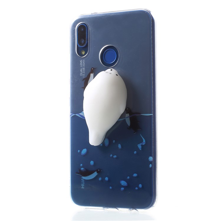 Squishy 3D Animal TPU Phone Cover for Huawei P20 Lite / Nova 3e - Dolphin in Ocean-3