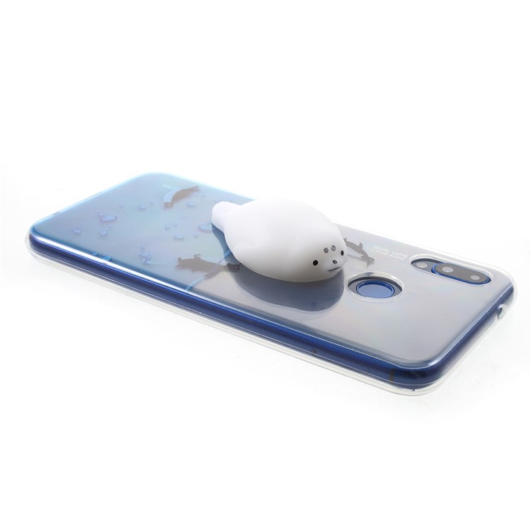 Squishy 3D Animal TPU Phone Cover for Huawei P20 Lite / Nova 3e - Dolphin in Ocean-4
