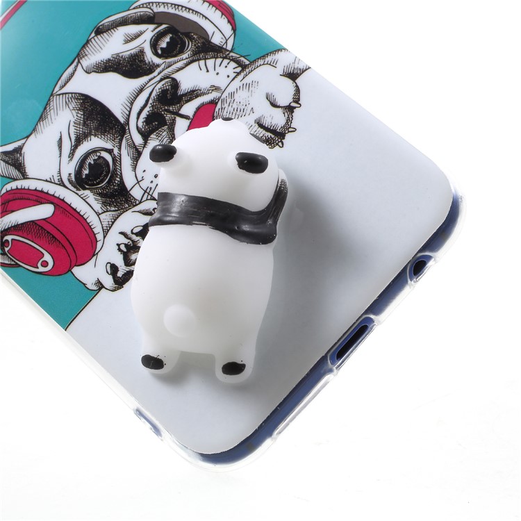 Squishy 3D Animal TPU Phone Case for Huawei P20 Lite / Nova 3e - Dog with Earphone-5