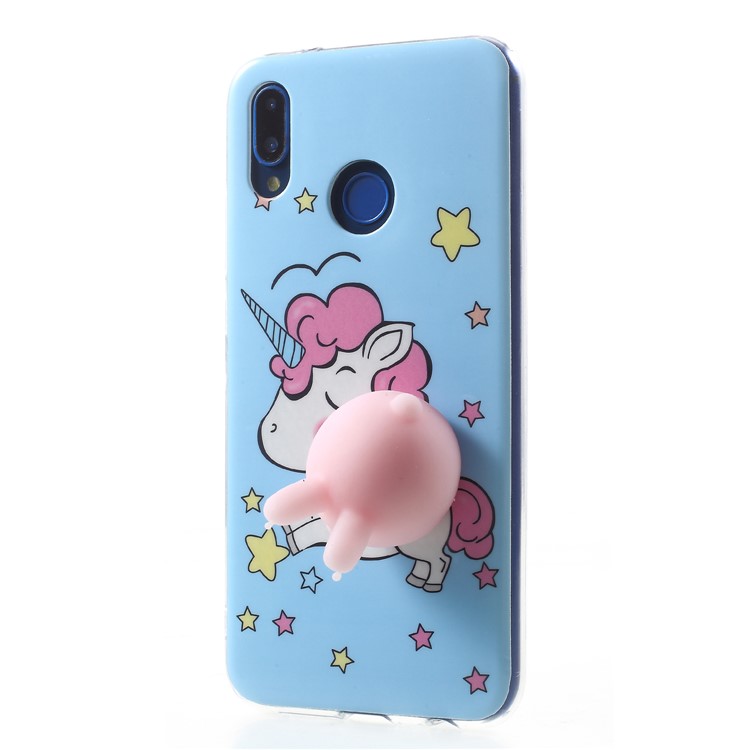Squishy 3D Animal TPU Phone Accessory Case for Huawei P20 Lite / Nova 3e - Unicorn-3