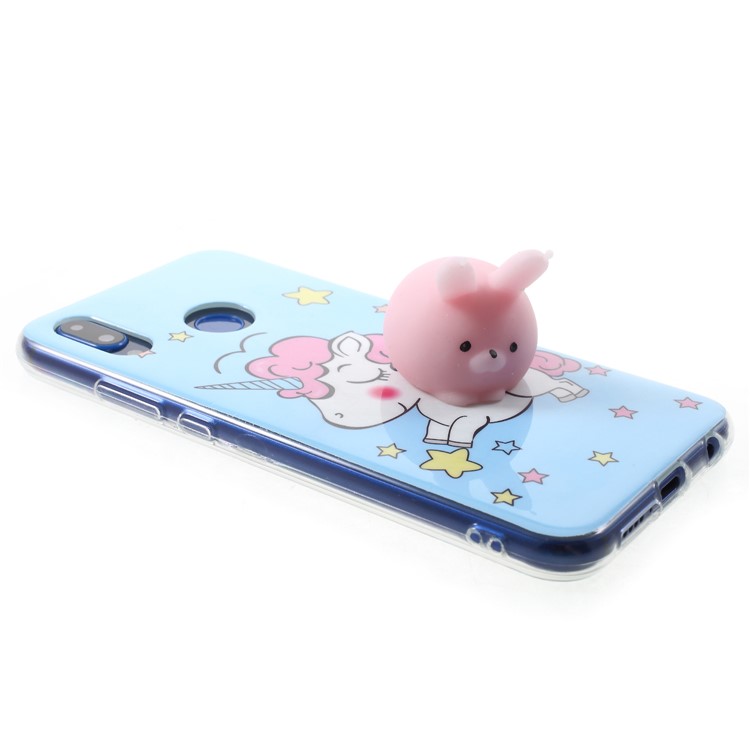Squishy 3D Animal TPU Phone Accessory Case for Huawei P20 Lite / Nova 3e - Unicorn-4