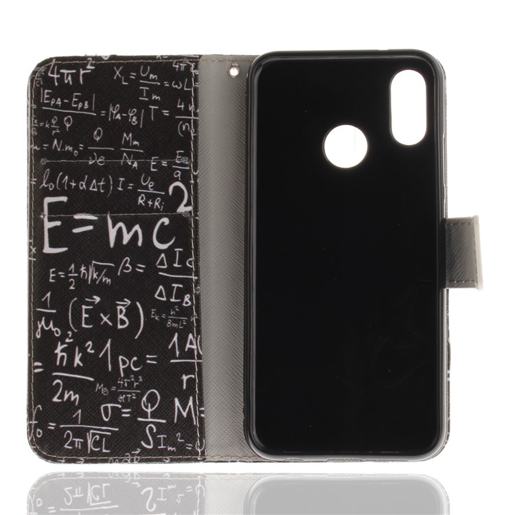 Patterned Wallet Stand PU Leather Shell for Huawei P20 Lite / Nova 3e - Formula-8