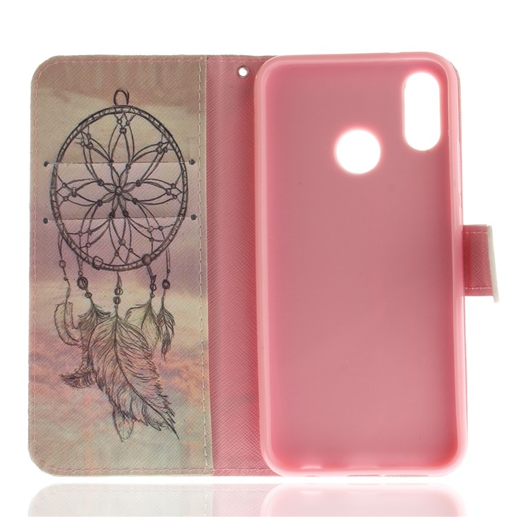 Patterned Wallet Stand PU Leather Phone Casing for Huawei P20 Lite / Nova 3e - Dream Catcher-8