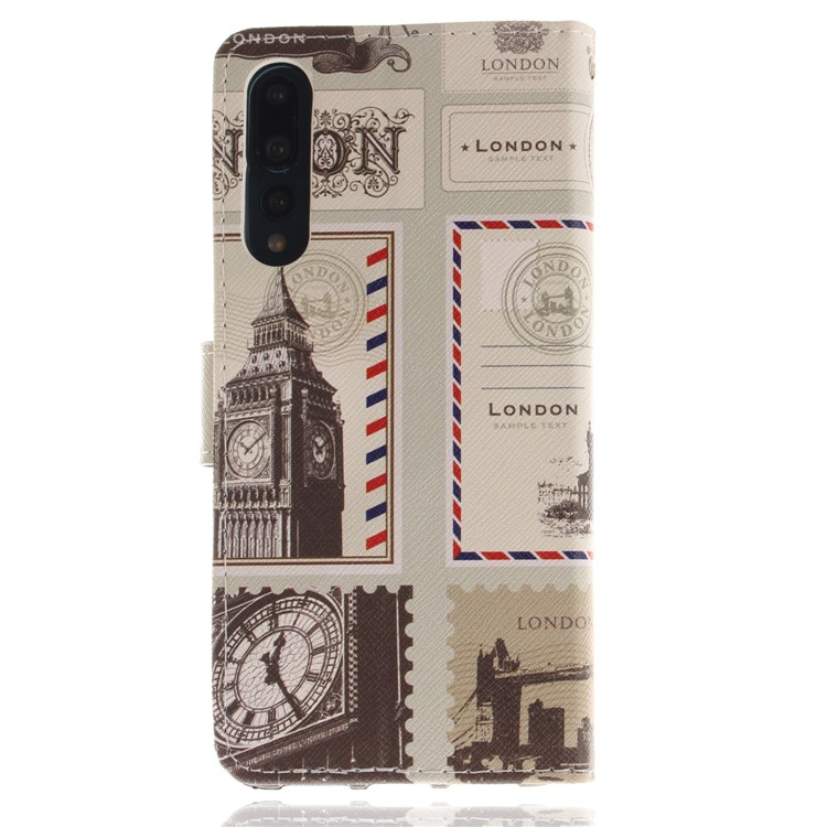 Pattern Printing Leather Wallet Cover for Huawei P20 Pro - UK Flag-2