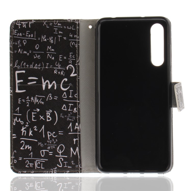 Pattern Printing Leather Wallet Shell Case for Huawei P20 Pro - Mathematical Symbol-8