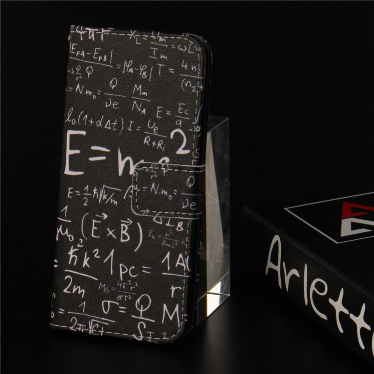 Pattern Printing Leather Wallet Shell Case for Huawei P20 Pro - Mathematical Symbol-9