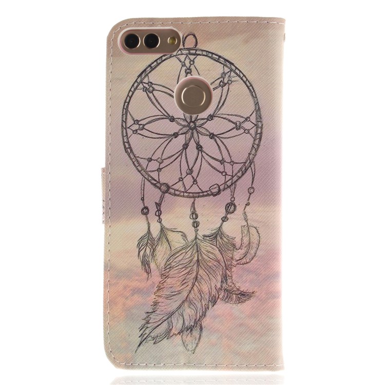 Pattern Printing Wallet Stand Leather Mobile Cover for Huawei Y9 (2018)/Enjoy 8 Plus - Dream Catcher-2