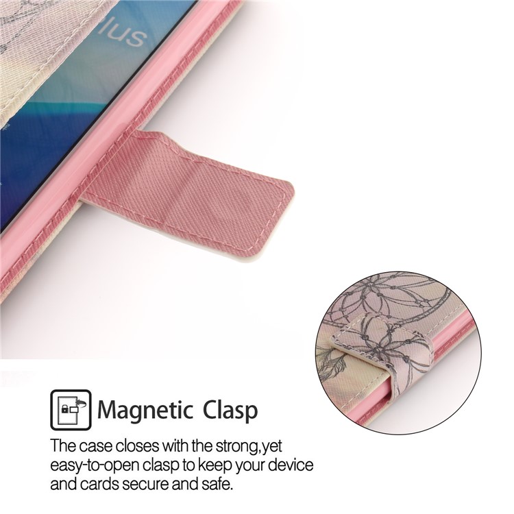 Pattern Printing Wallet Stand Leather Mobile Cover for Huawei Y9 (2018)/Enjoy 8 Plus - Dream Catcher-6
