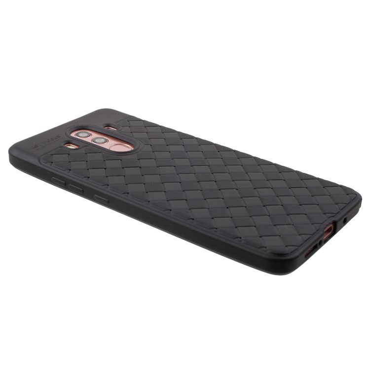 Woven Pattern TPU Case for Huawei Mate 10 Pro - Black-3