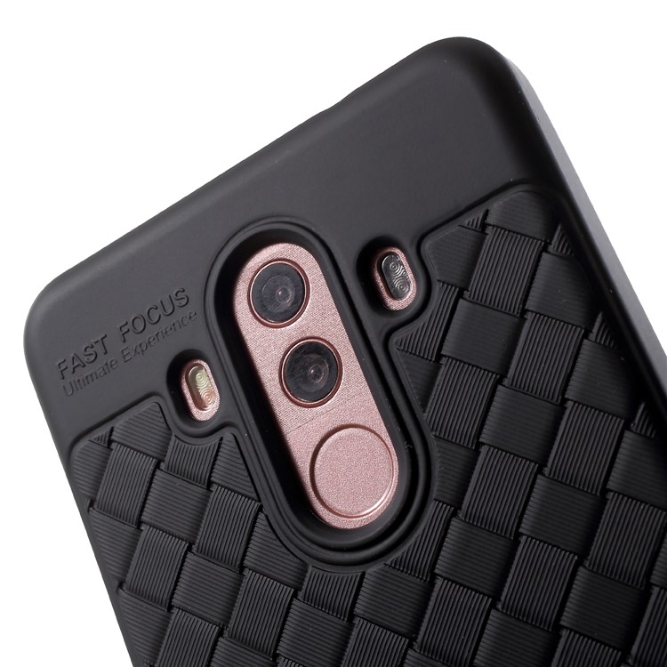 Woven Pattern TPU Case for Huawei Mate 10 Pro - Black-4