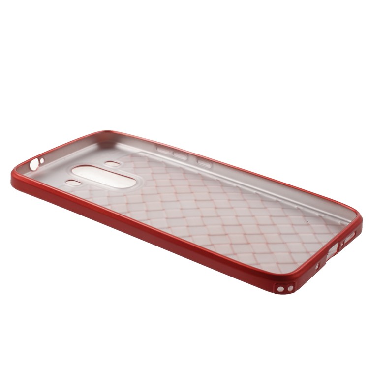 Woven Pattern TPU Shell Case for Huawei Mate 10 Pro - Red-5