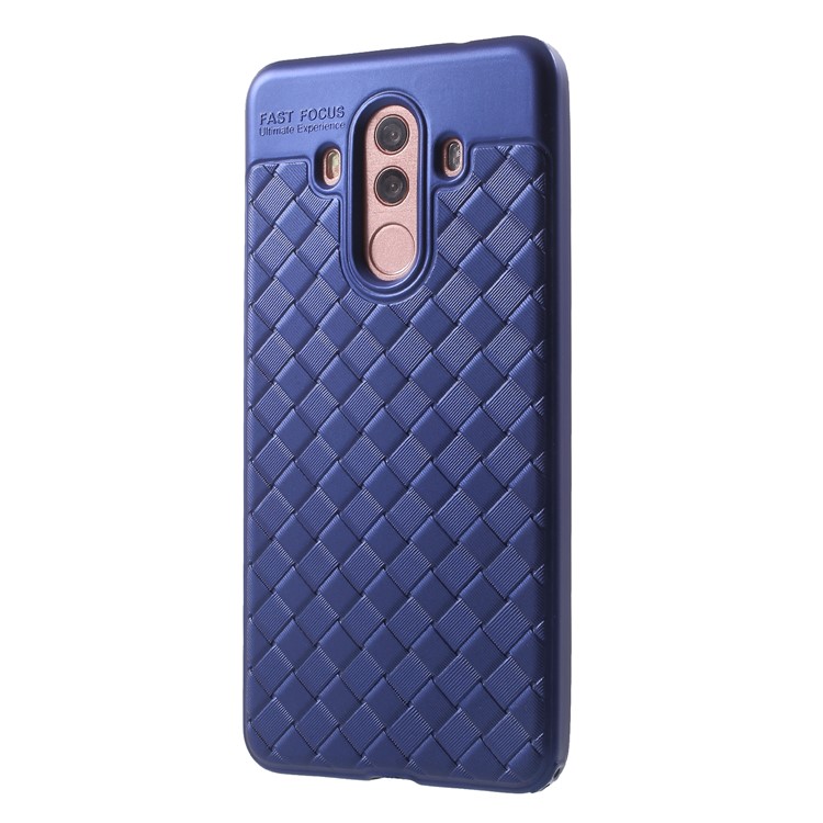 Woven Pattern TPU Case Phone Shell for Huawei Mate 10 Pro - Blue-3