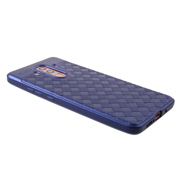 Woven Pattern TPU Case Phone Shell for Huawei Mate 10 Pro - Blue-4