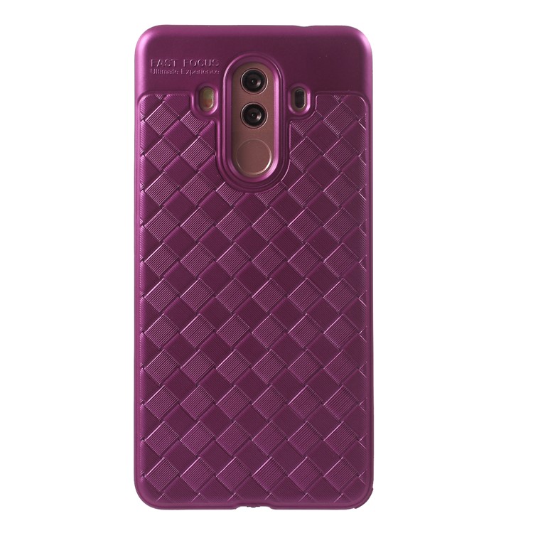 Woven Pattern TPU Protection Case for Huawei Mate 10 Pro - Purple-1